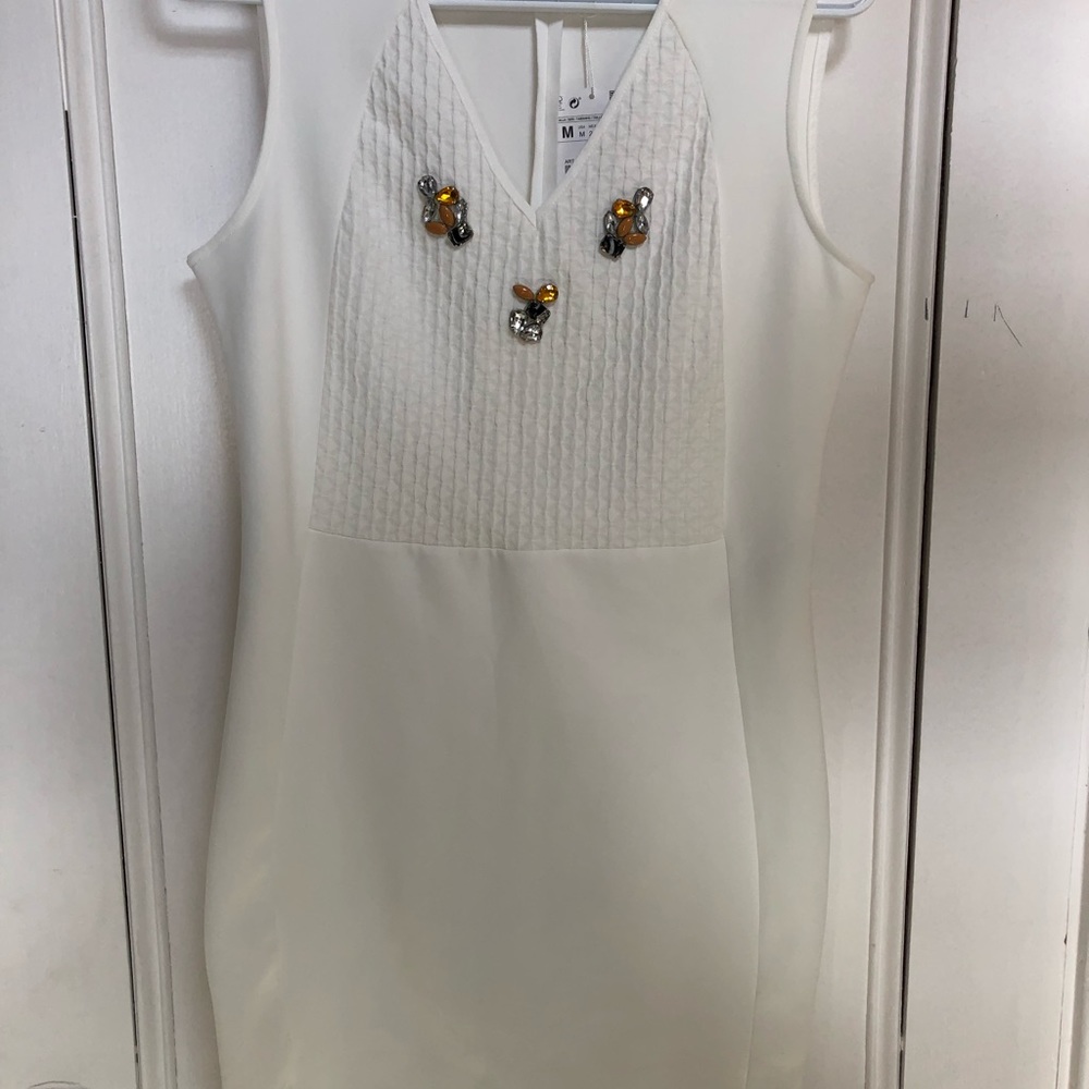 Zara W/B Collection Sleeveless Jewel Dress